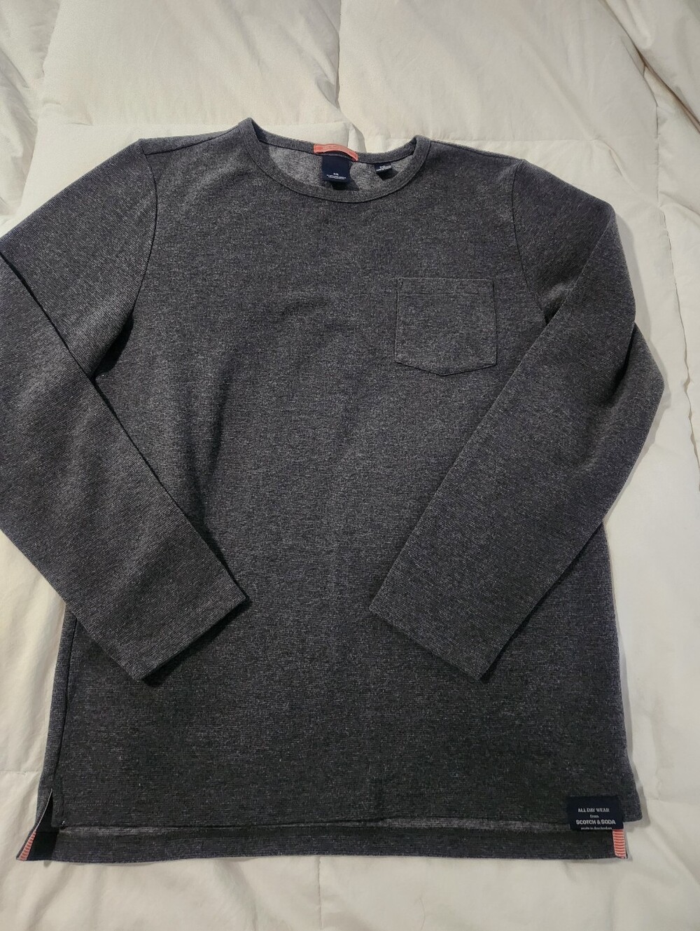 scotch and soda mens Pullover Sweater Jumper Size L Gray